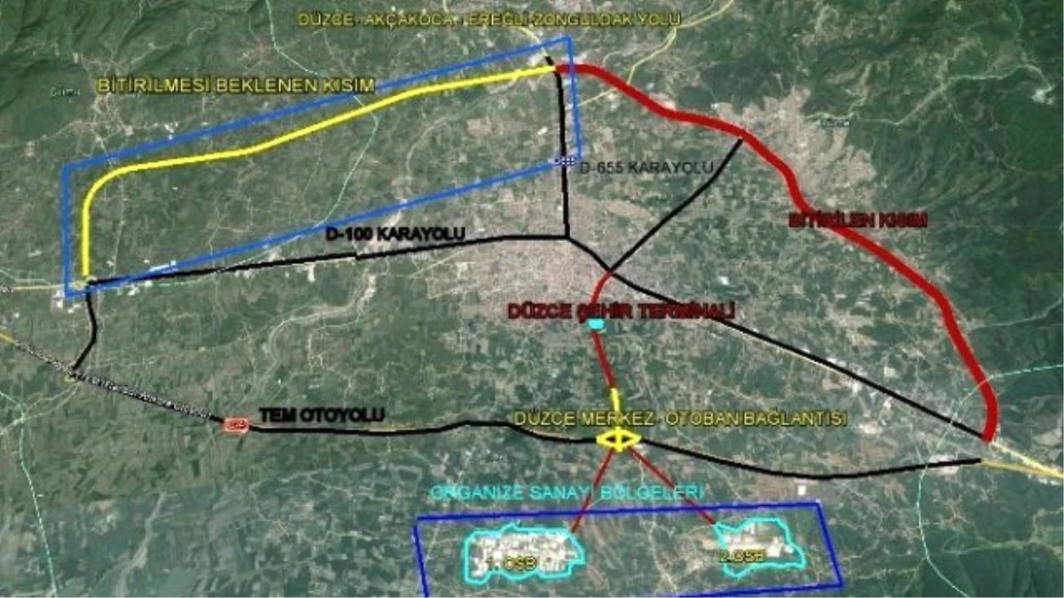 Otoban Bağlantısı ve Terminal İçin İmar Düzenlemesi Yapılıyor