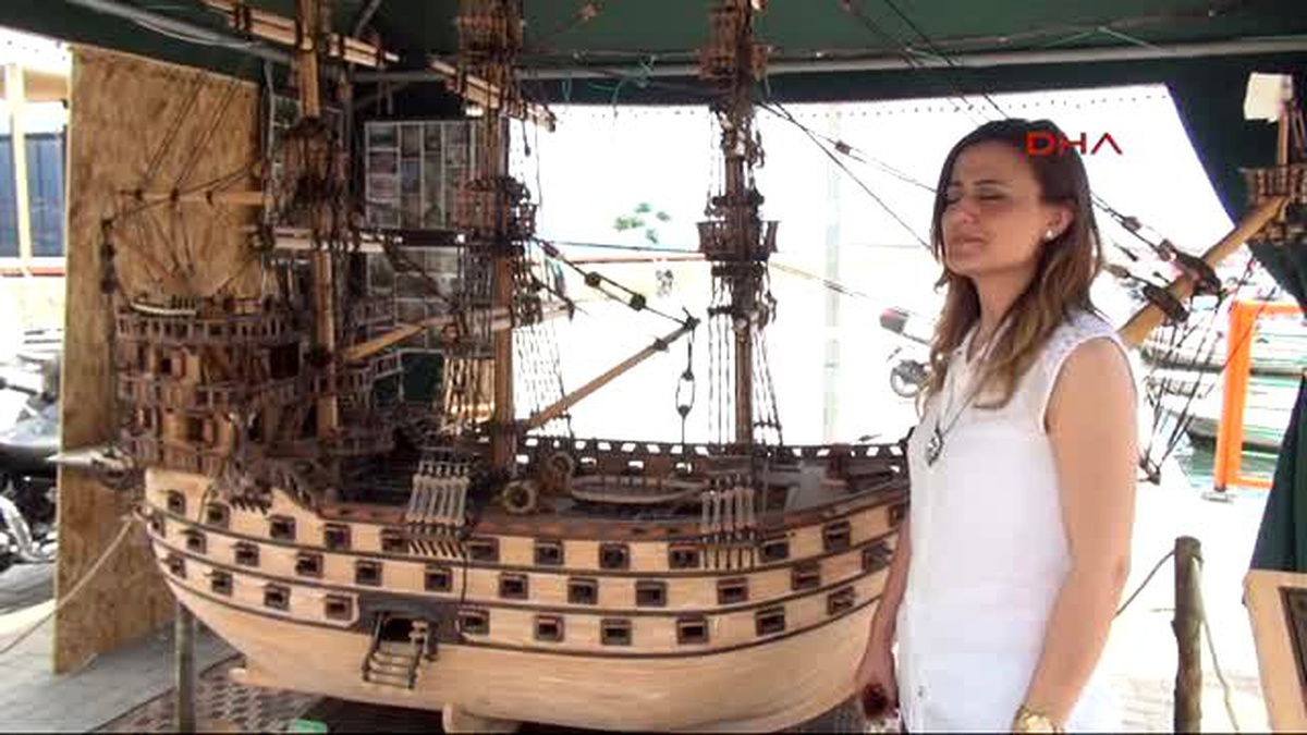 Antalya Barbaros Hayrettin\'in Gemisinin Maketini 3 Yılda Yaptı