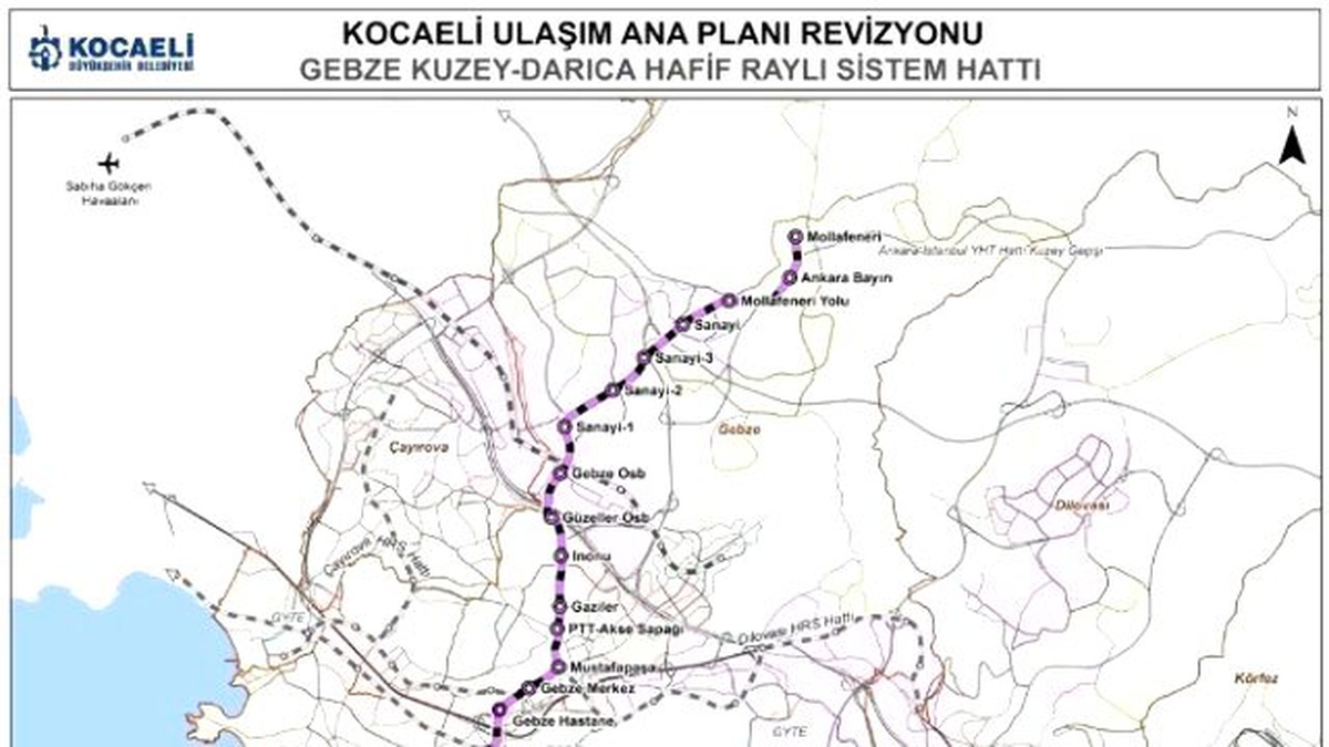Gebze\'ye LRT-Metro Fizibilitesi Hazırlanacak