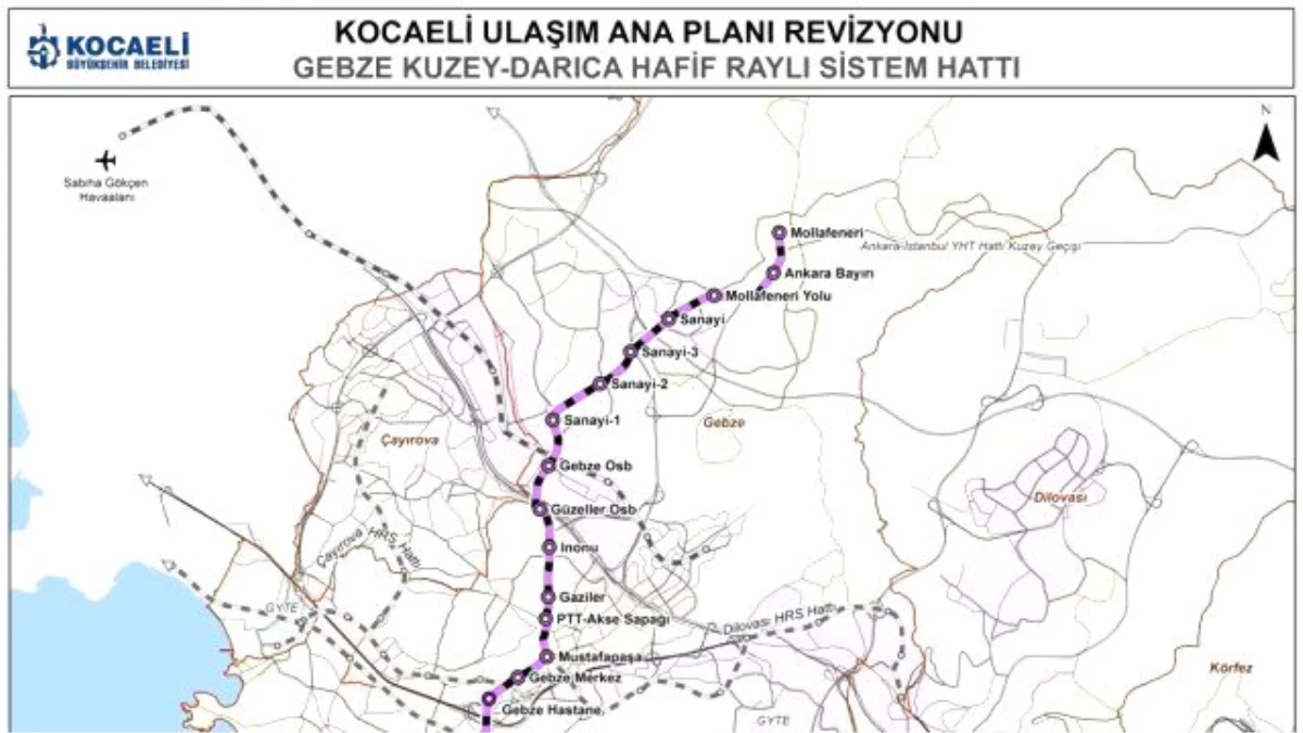 Gebze\'ye Lrt-Metro Fizibilitesi Hazırlanacak