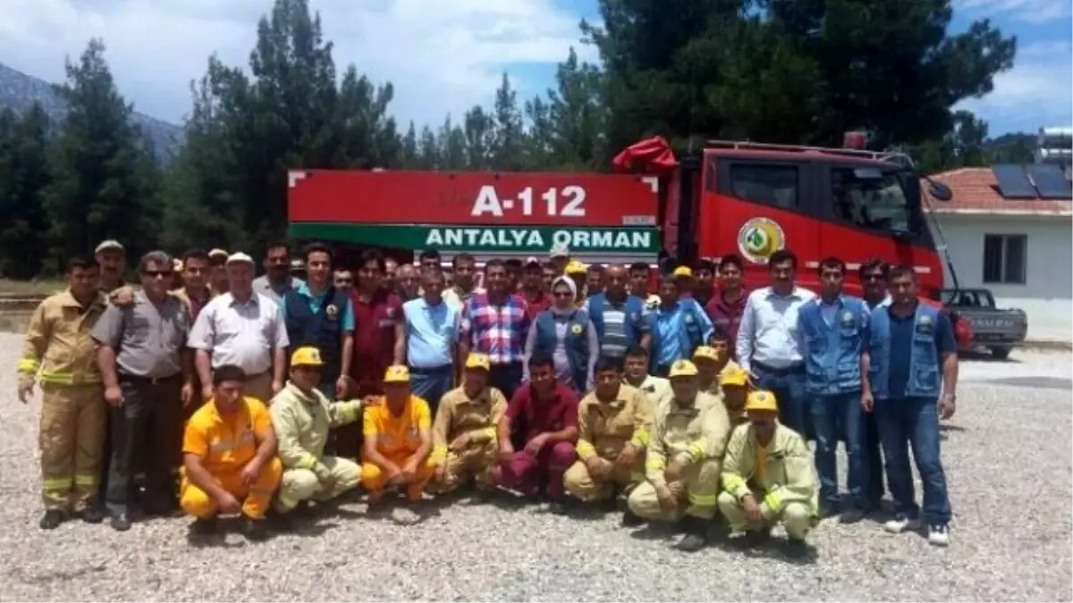 Korkuteli\'nde Yangın Sezonu İçin İşbaşı Eğitimi Yapıldı