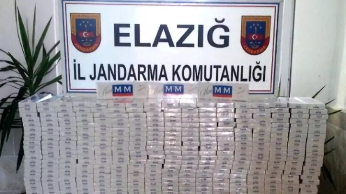 Elazığ\'da 7 Bin 100 Paket Kaçak Sigara Ele Geçirildi