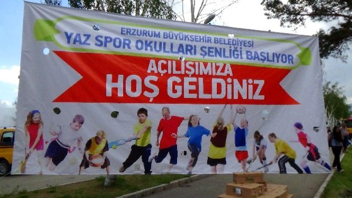 Erzurum\'da Yaz Spor Okulları Şenliği Başladı
