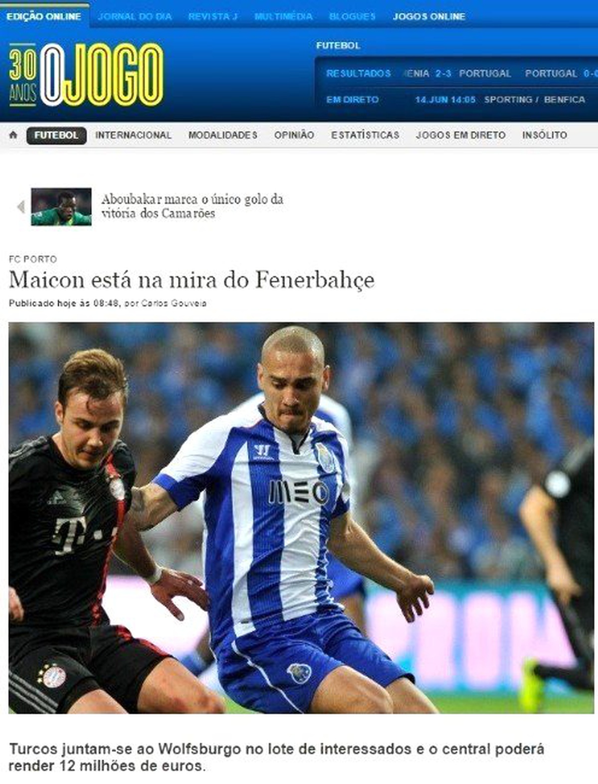 Fenerbahçe\'den Maicon\'a 12 Milyon Euro