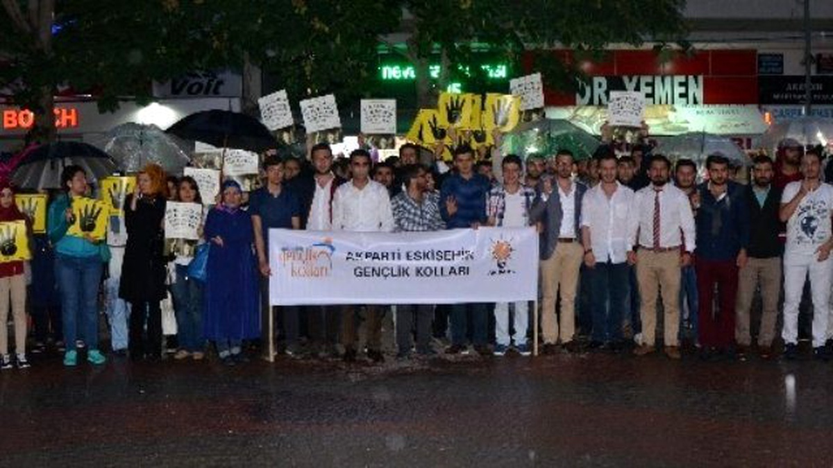 AK Parti Eskişehir Gençlik Kollarından Mursi\'ye Destek
