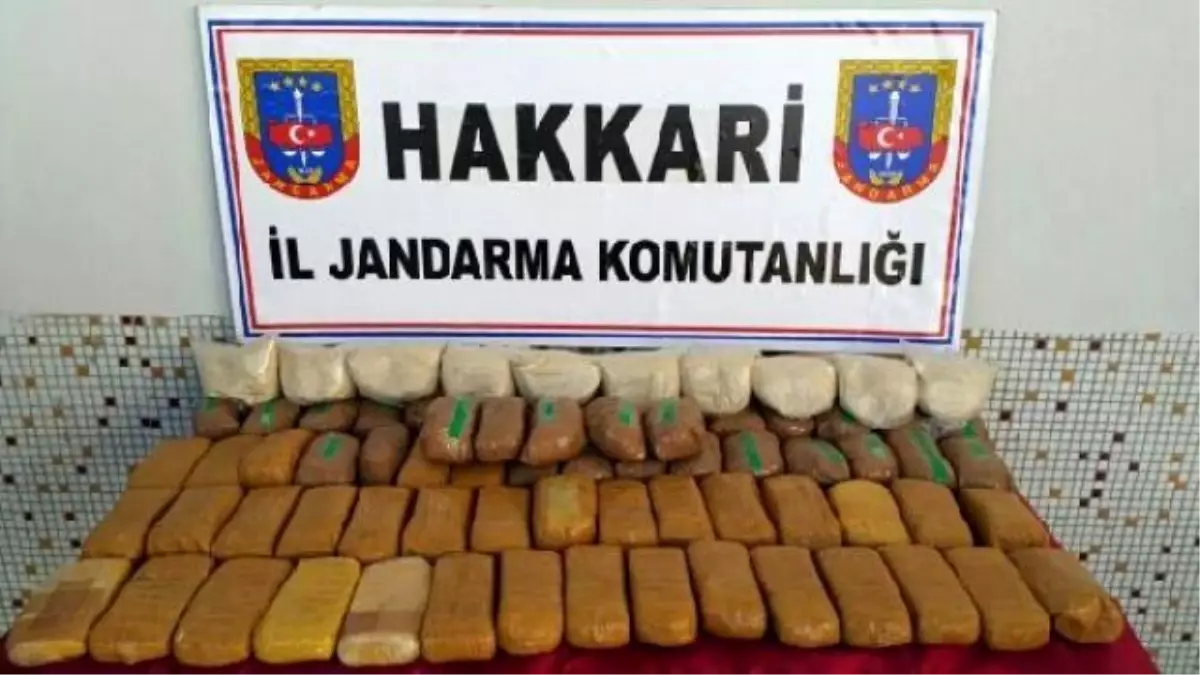 Hakkari\'de 44 Kilo Eroin Ele Geçirildi