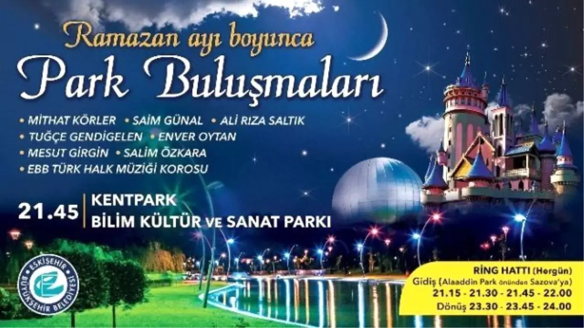 Büyükşehir Belediyesinden Ramazan Boyunca 'Park Buluşmaları'