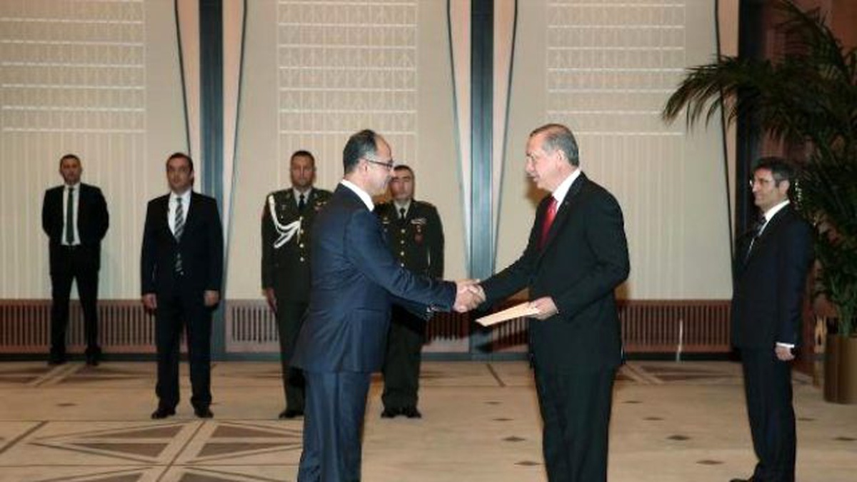 Cumhurbaşkanı Erdoğan, Filistin Büyükelçisi Mustafa\'yı Kabul Etti