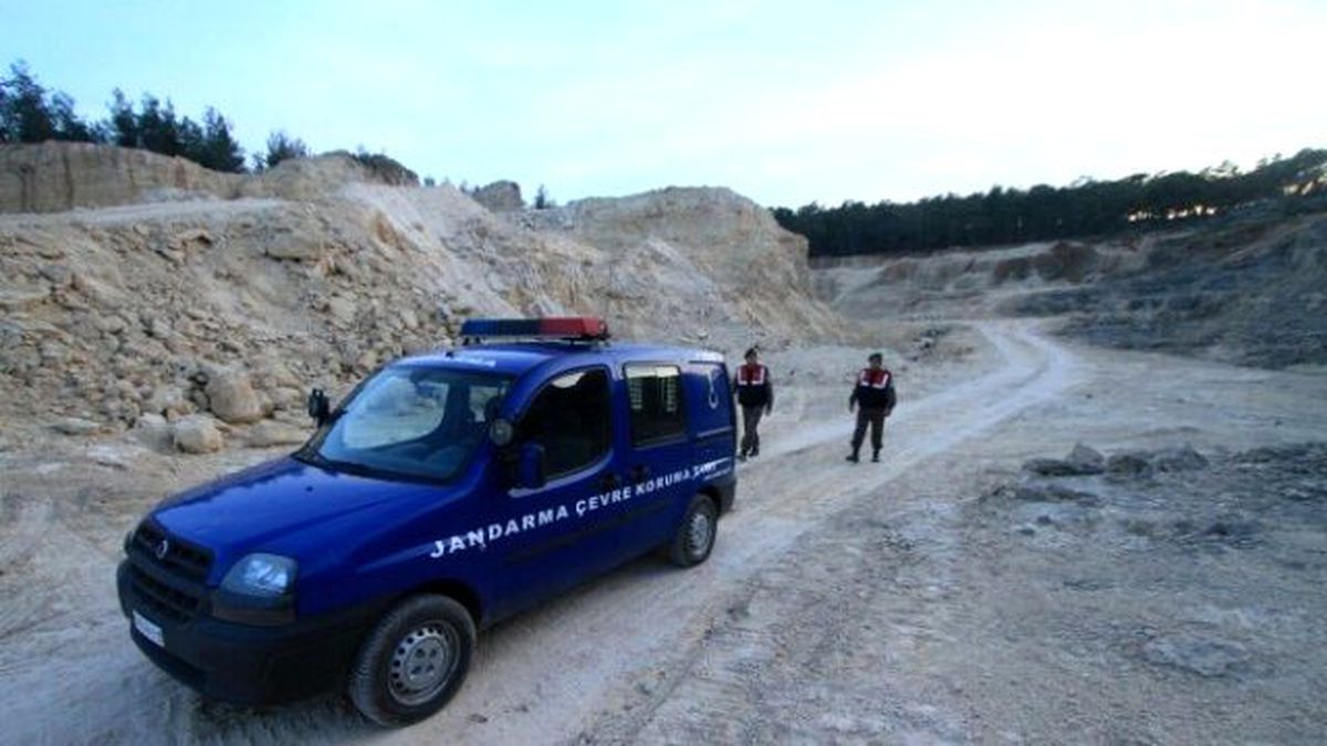 Jandarma Mermer Ocaklarını Denetledi