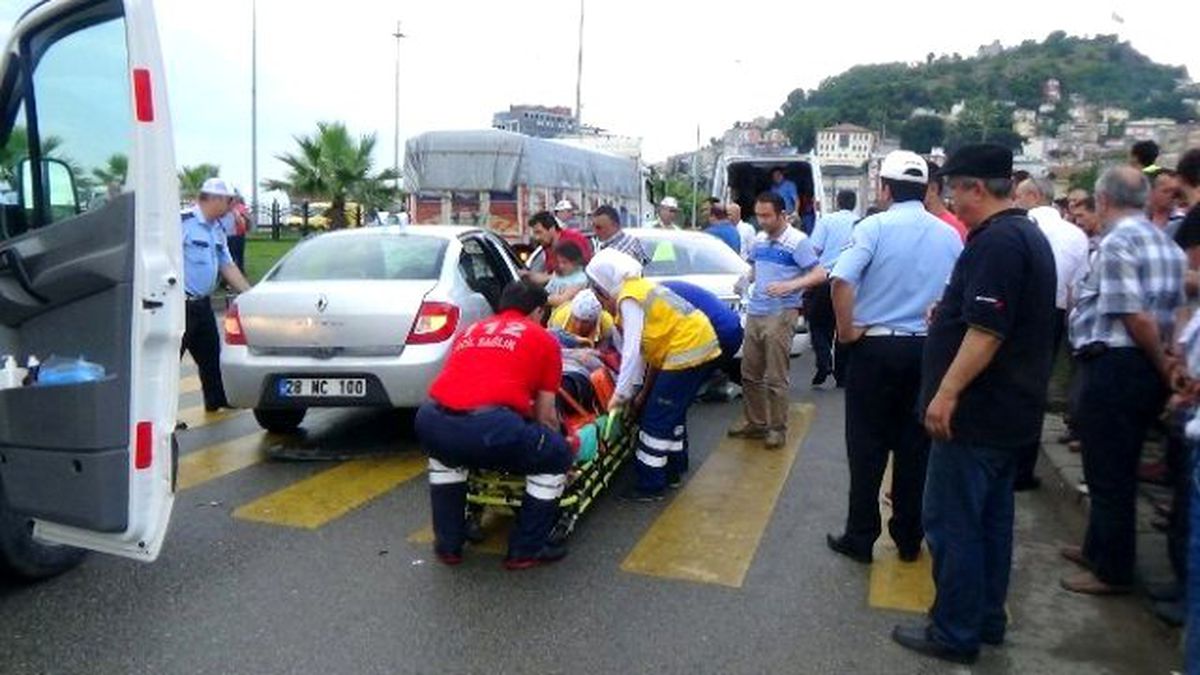 Giresun\'da Trafik Kazası: 4 Yaralı