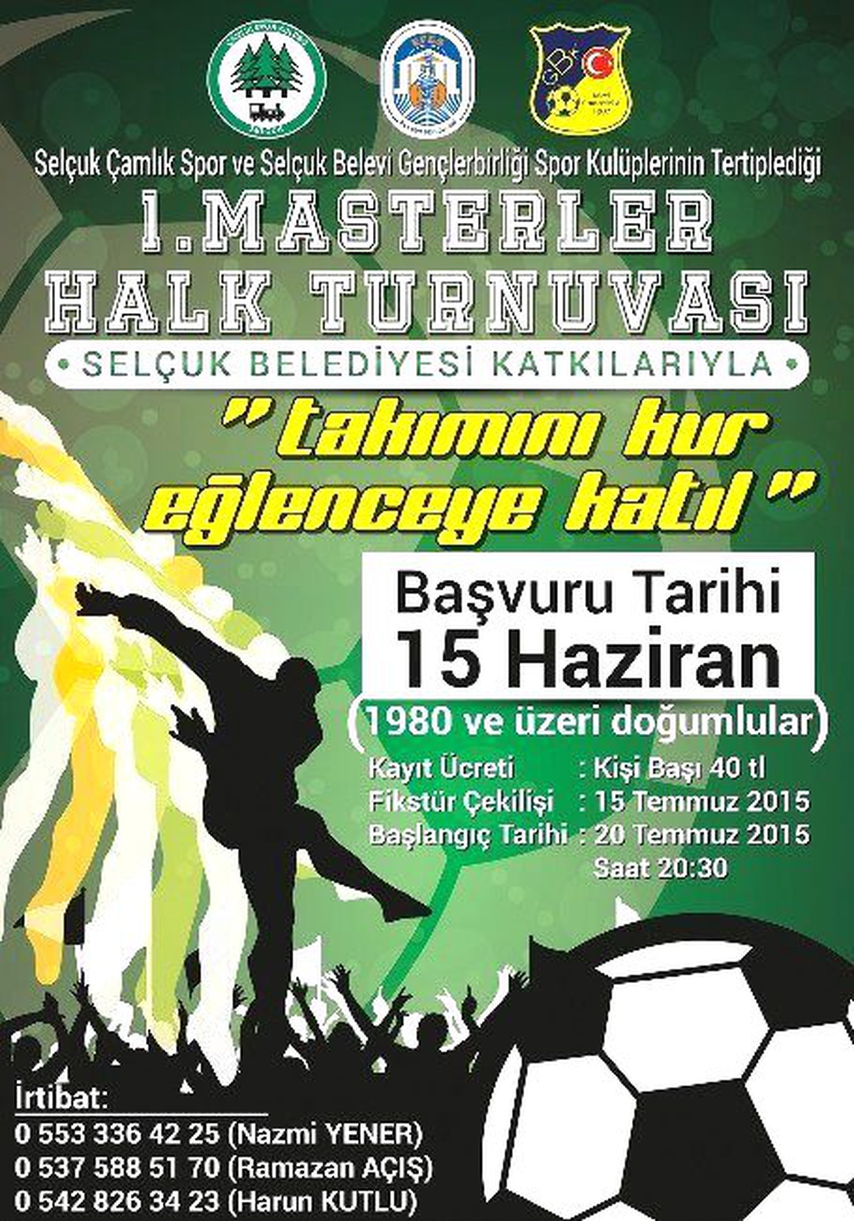 Selçuk\'ta 1. Masterlar Futbol Turnuvası Başlıyor