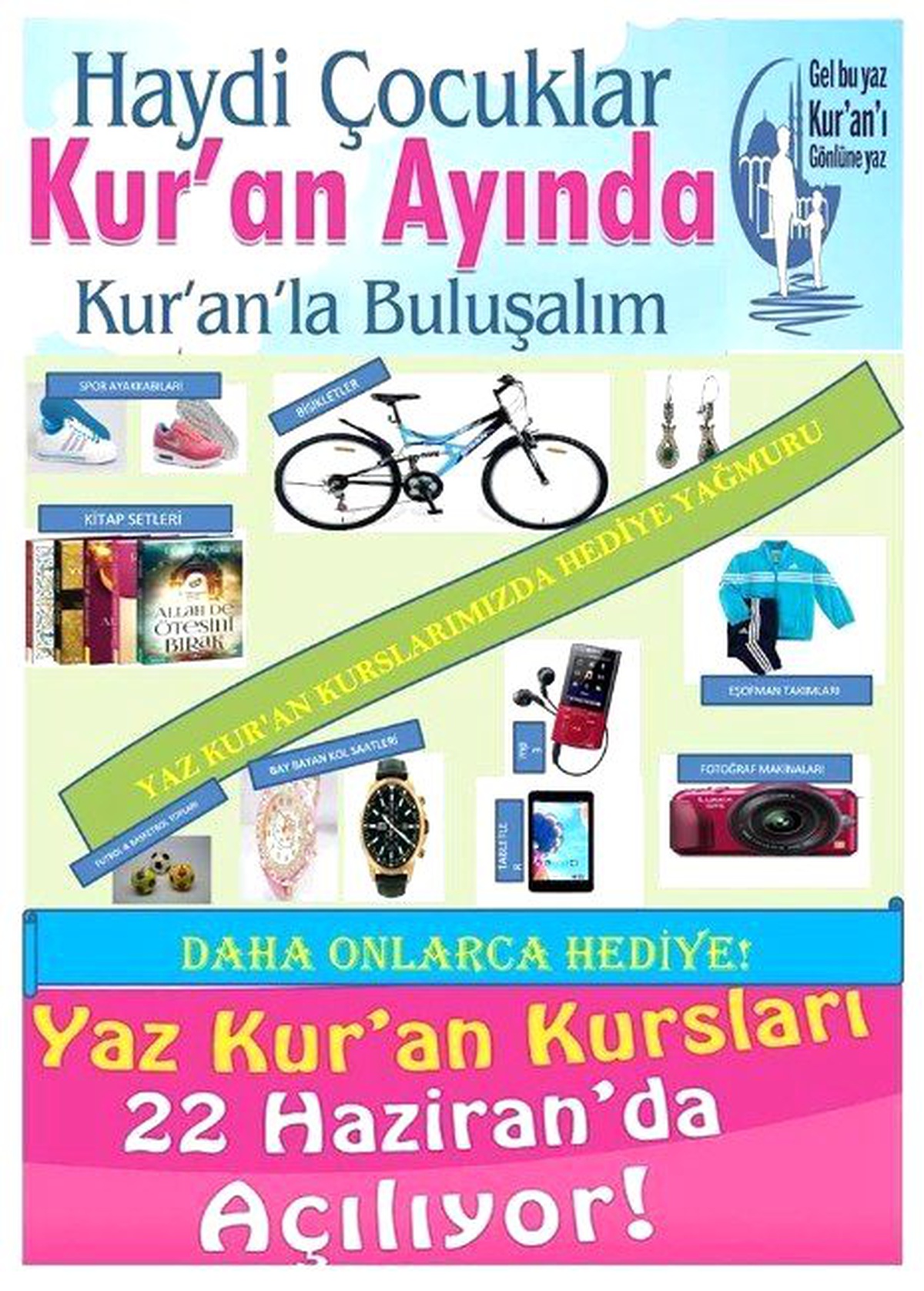 Kadışehri Kaymakamlığı Yaz Kur\'an Kursunda Başarılı Öğrencileri Ödüllendirecek