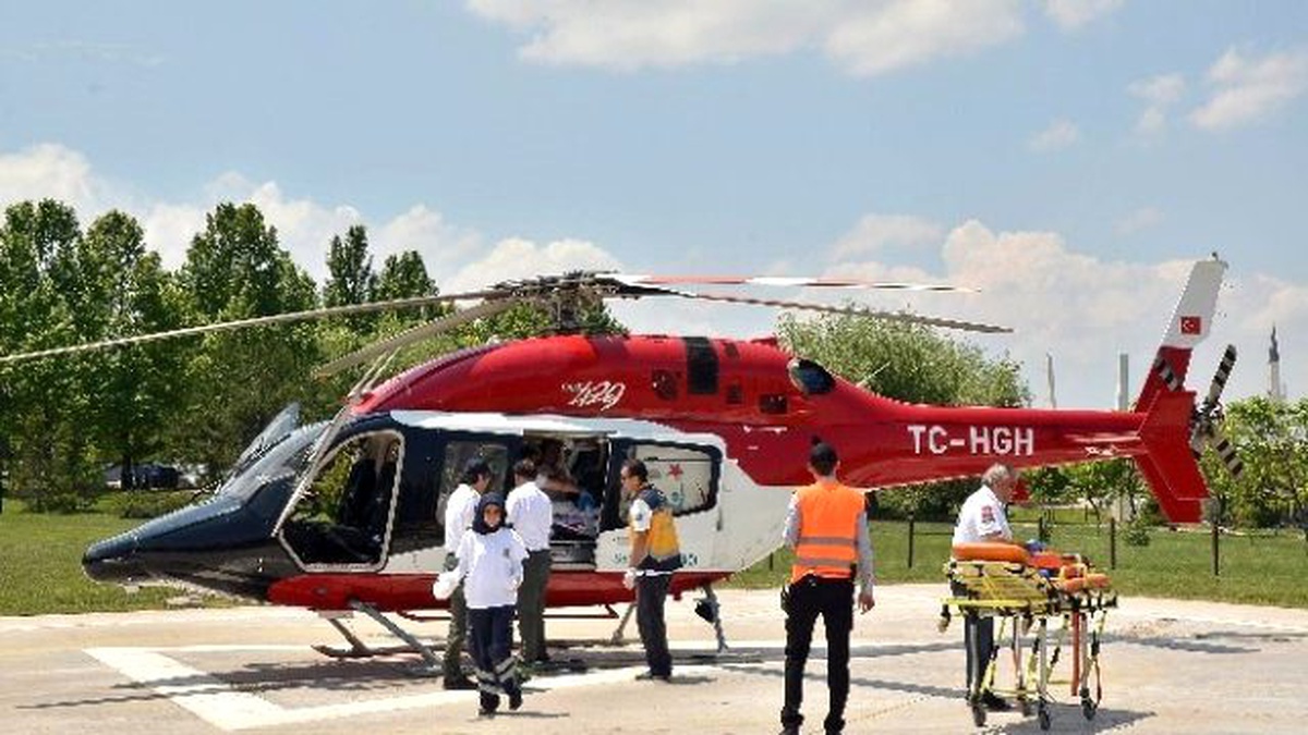 Genç Teknisyenin İmdadına Hava Ambulansı Yetişti