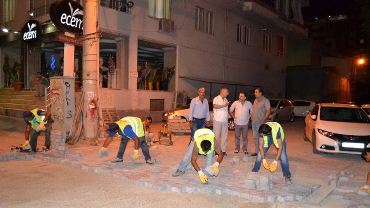 Belediyeden Gece Mesaisi