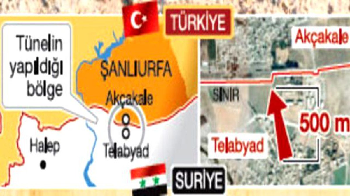 IŞİD'in 500 Metrelik Türkiye Tüneli Bulundu