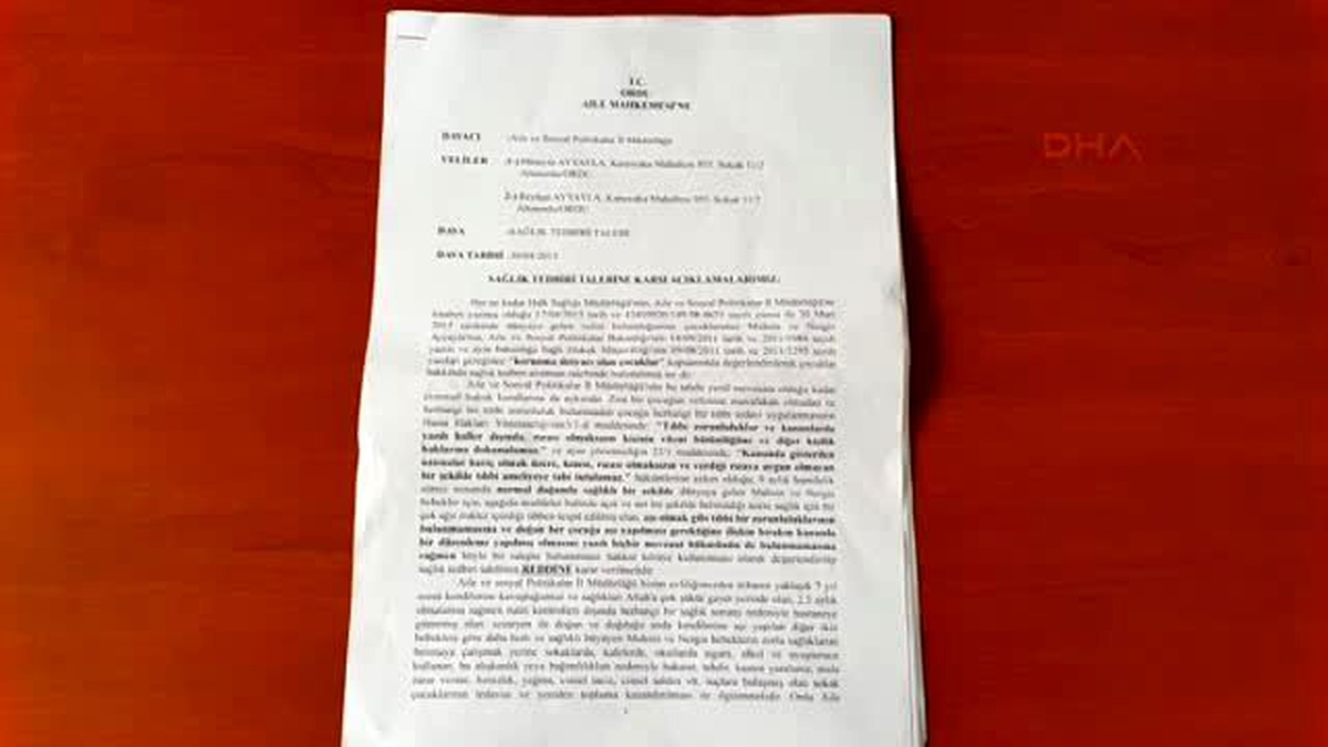 Ordu İkiz Bebeklerine Aşı Yaptırmayan Savcının Hukuk Zaferi