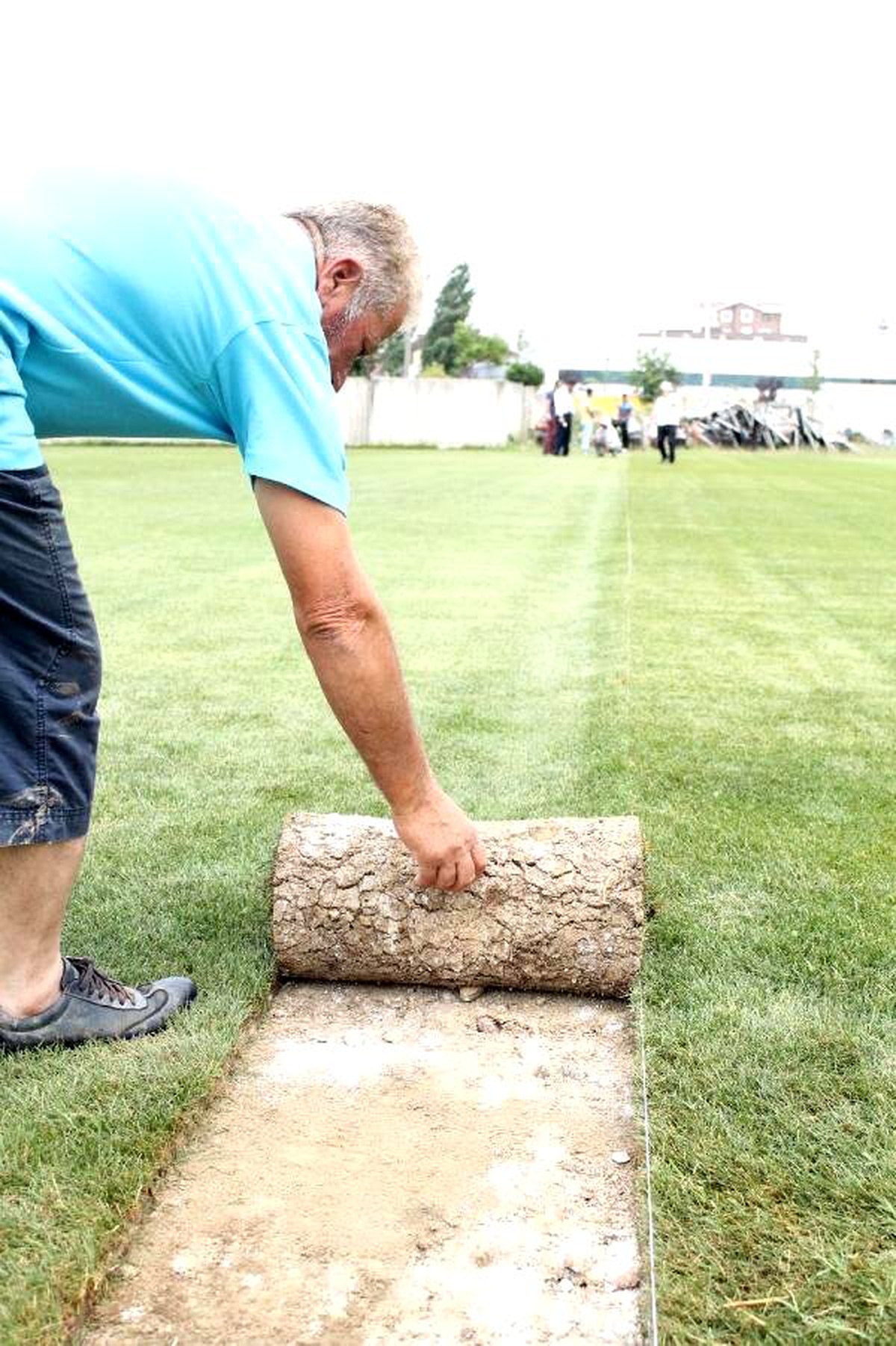 Timsah Arena\'nın Çimleri Kesilmeye Başladı