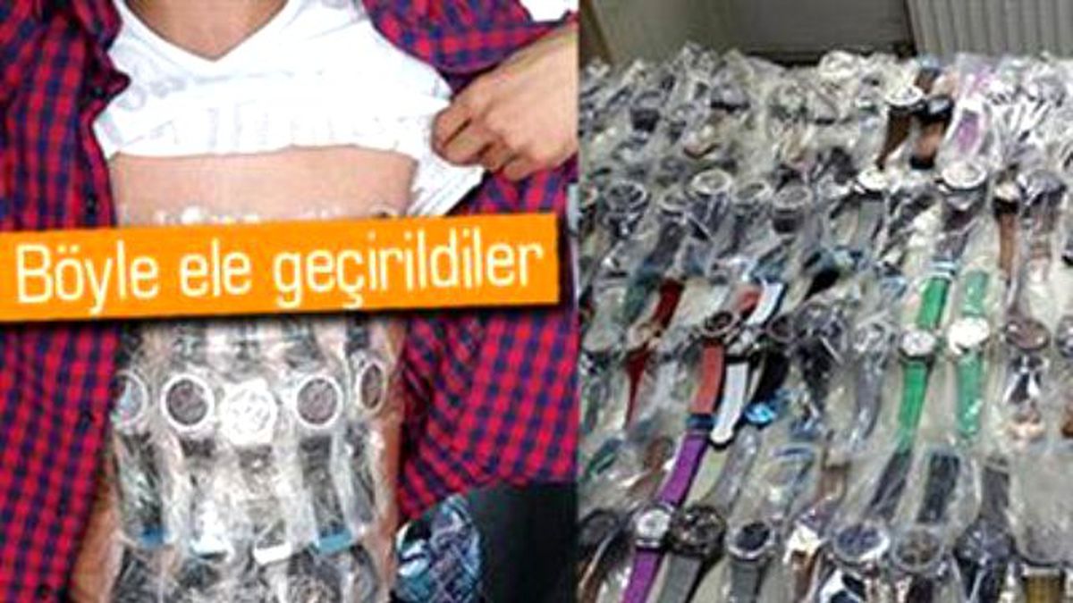 Üzerlerinden 239 Kol Saati Çıktı
