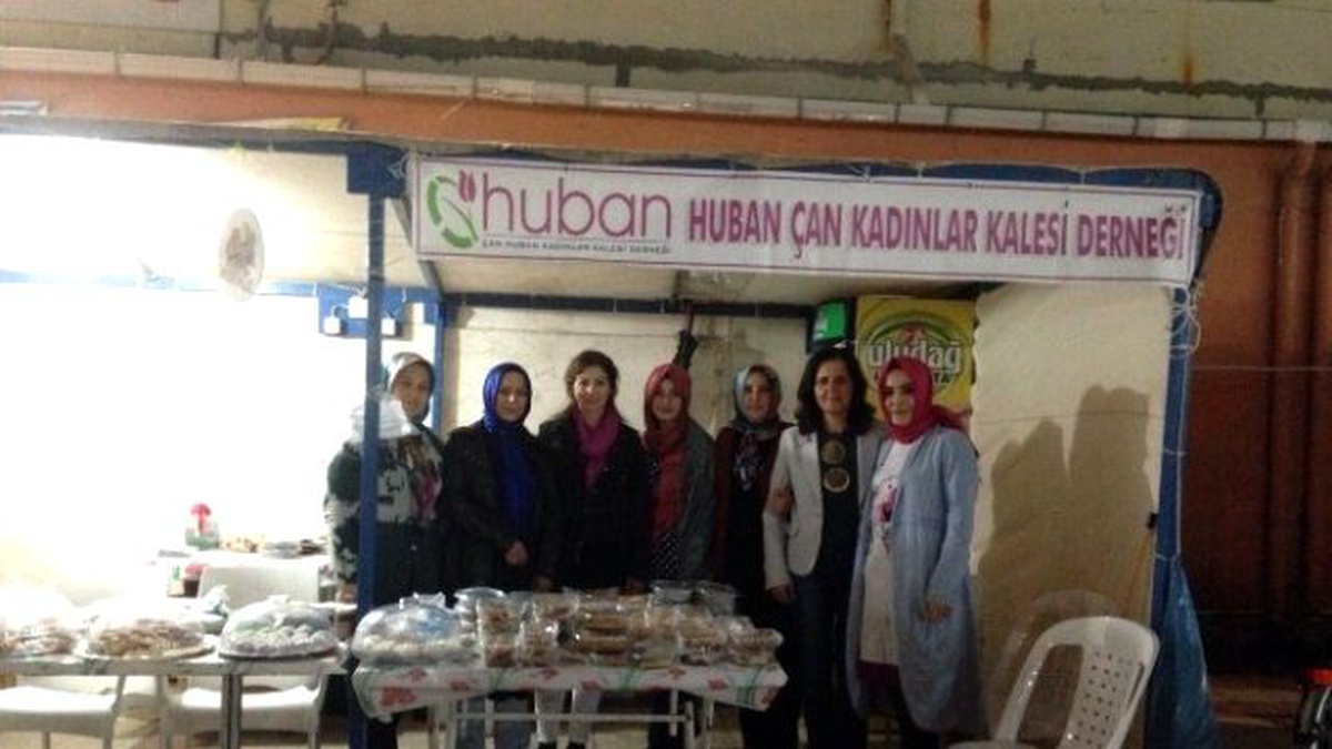 Huban Ramazan Çadırıyla Çan Şehir Meydanında