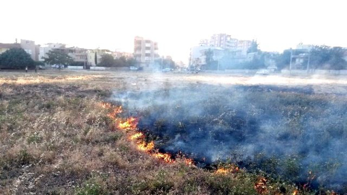 Adıyaman\'da Otluk Alandaki Yangın Korkuttu