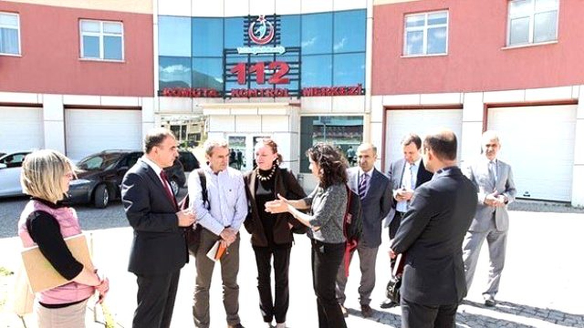 Avrupa Sağlık Komisyonu Heyeti 112 Çağrı Merkezi\'ni Gezdi