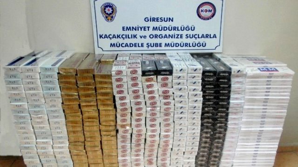 Giresun\'da Kaçak Sigaraya Geçit Yok