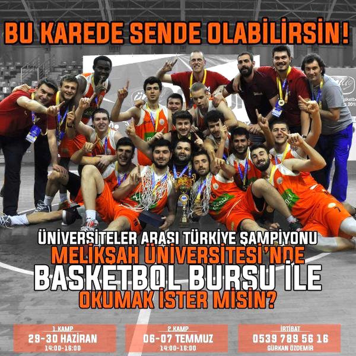 Melikşah Üniversitesi Basketbolun Yıldızlarını Arıyor