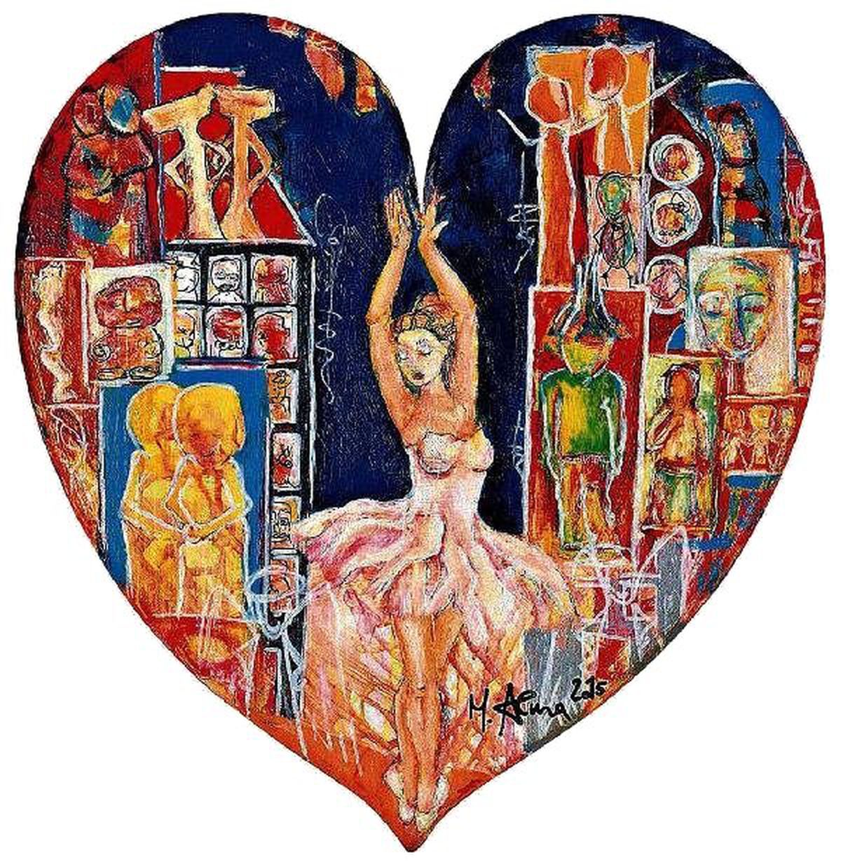 Almanya Doğumlu Türk Ressamdan 'Unıcef İçin Bir Kalp'