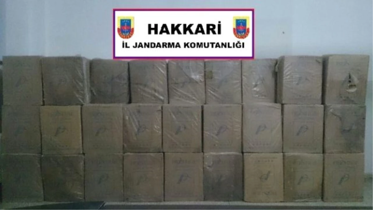 Hakkari\'de 98 Bin Paket Sigara Gele Geçirildi