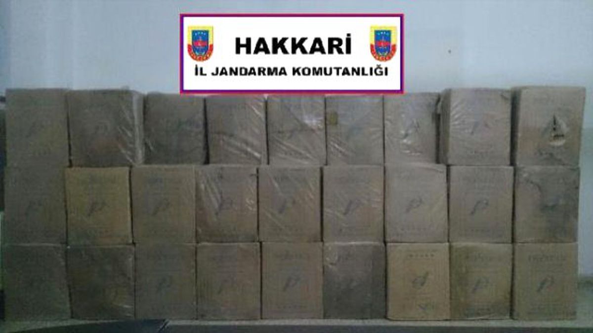 Şemdinli\'de 98 Bin Paket Kaçak Sigara Ele Geçirildi