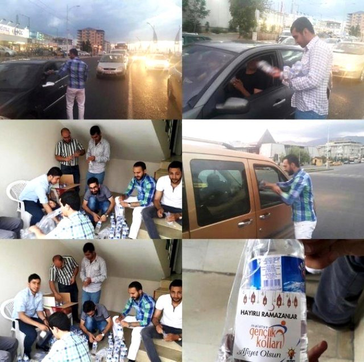 AK Parti Gençliği\'nden İftara Yetişemeyenlere Hurma ve Su