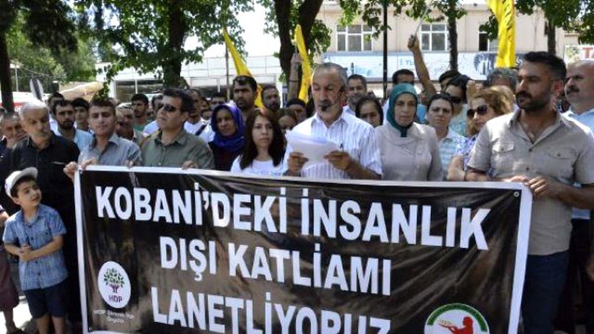Siverek\'te Kobani Protestosu
