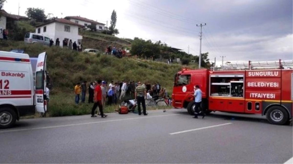 Sungurlu\'da Trafik Kazası : 6 Yaralı