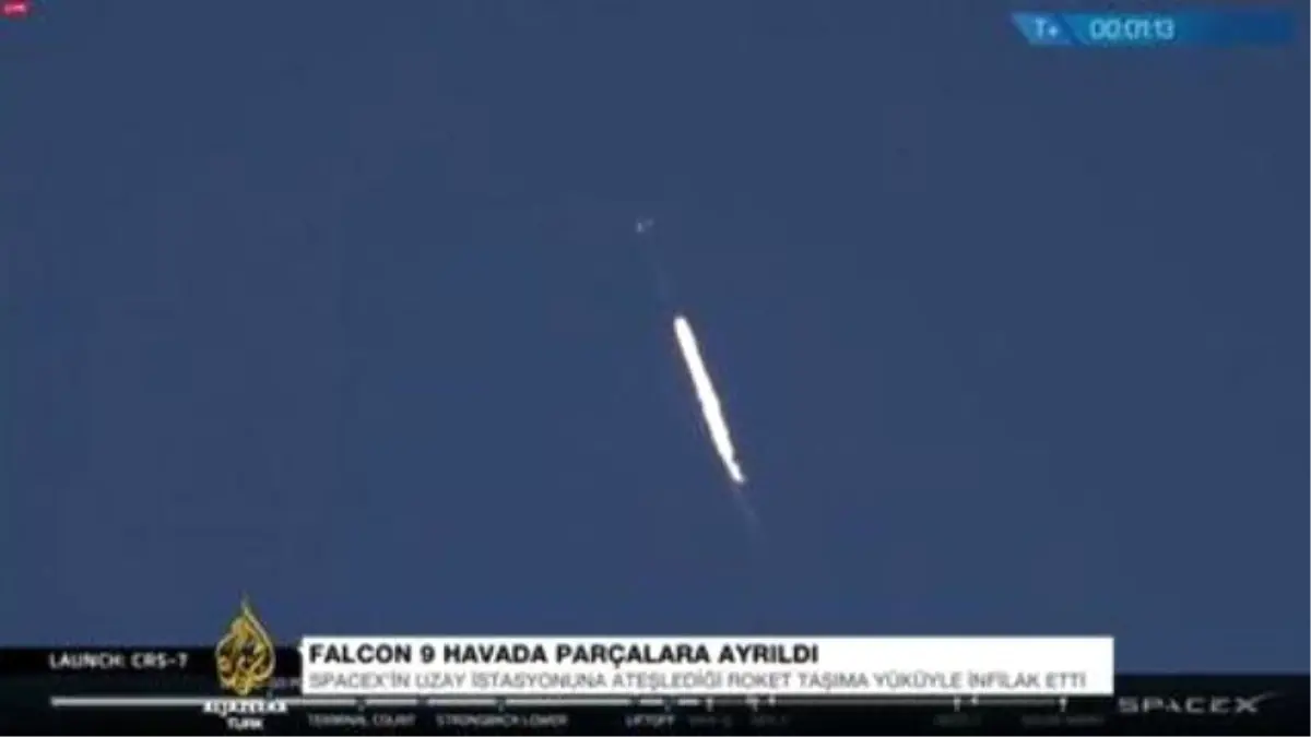 Falcon 9 Havada Patladı