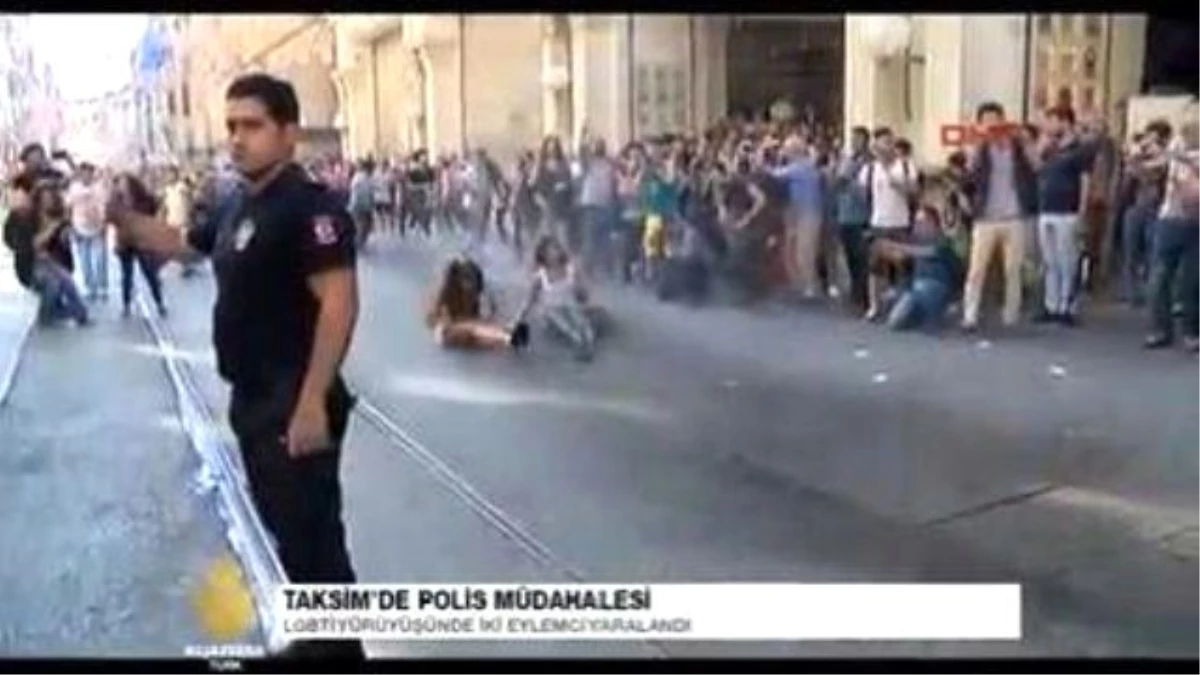 Taksim\'de Polis Müdahalesi