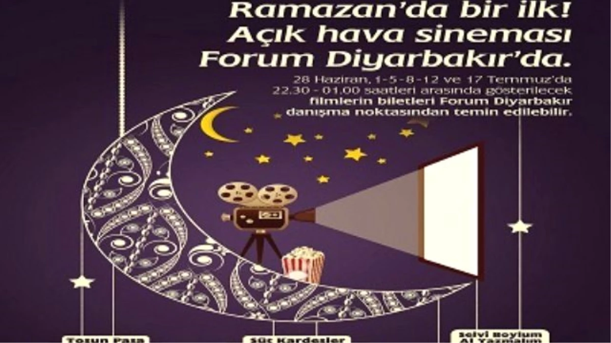Diyarbakır\'da Açıkhava Sineması Başladı