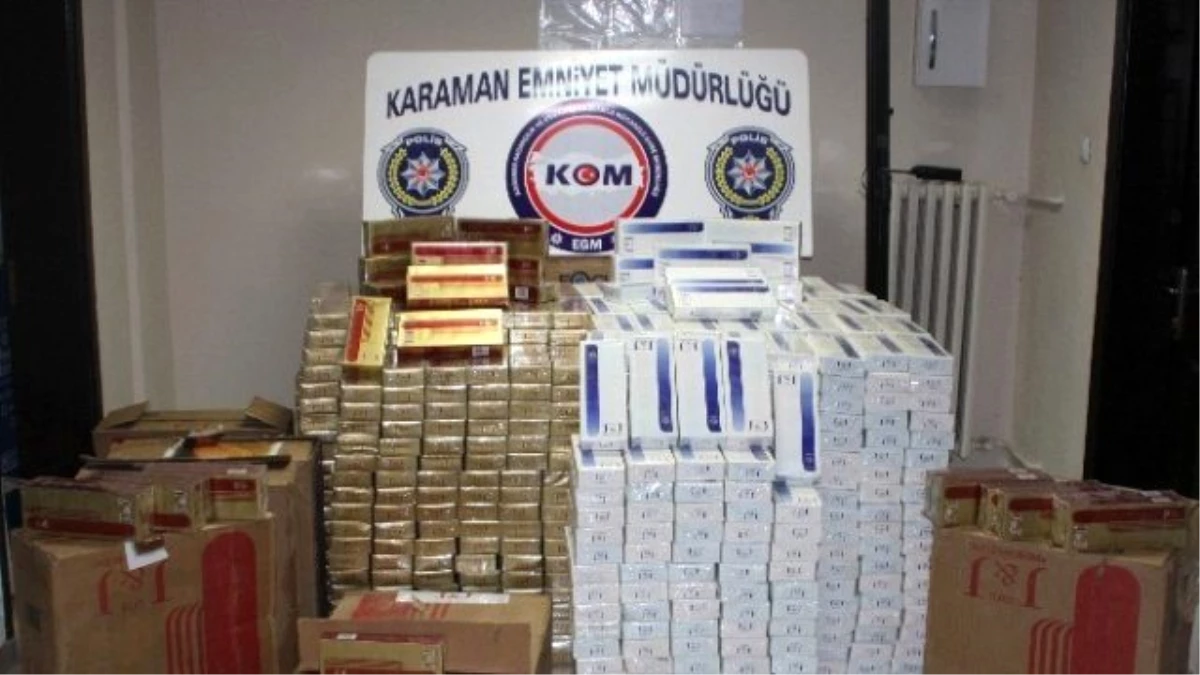 Karaman\'da Kaçak Sigara Operasyonu