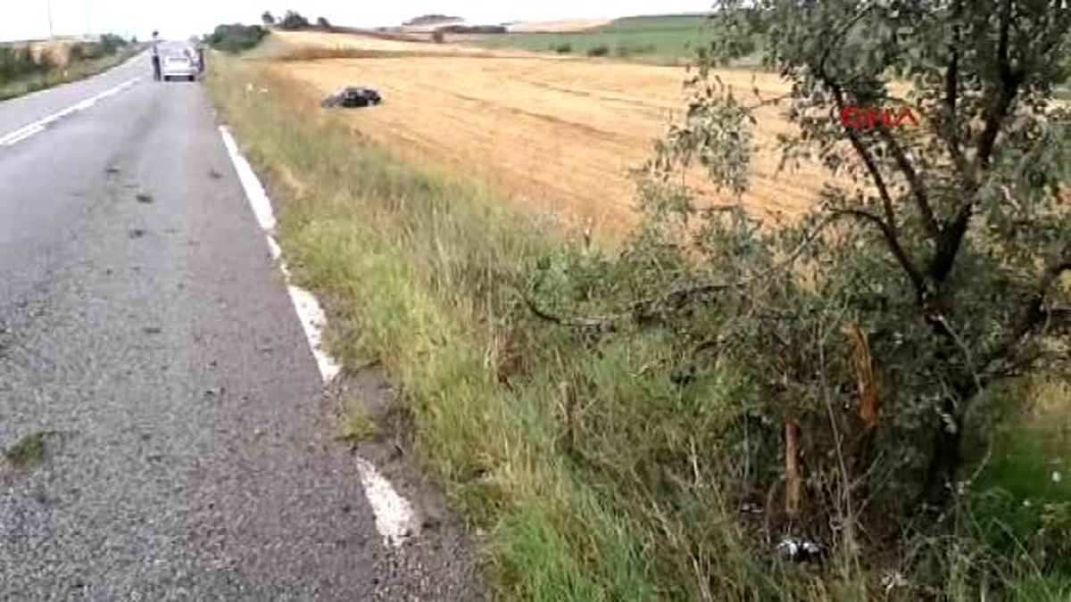 Tekirdağ - Köy Muhtarı Kazada Ağır Yaralandı