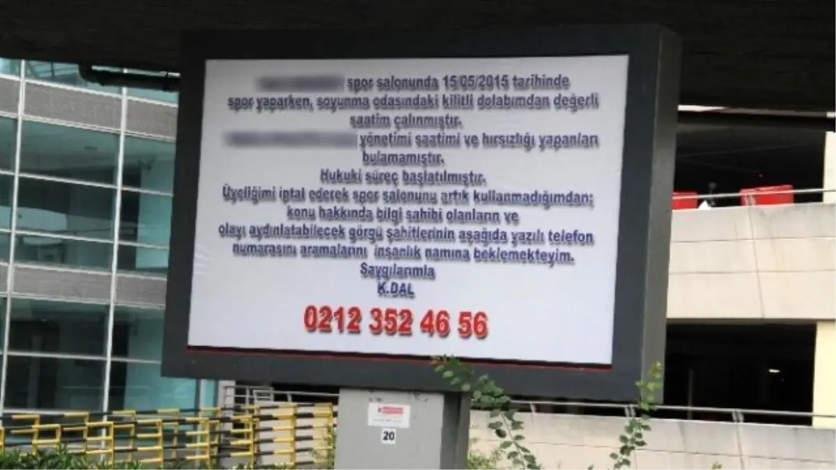 Çalınan 30 Bin Dolarlık Saatinin Bulunması İçin İlan Verdi