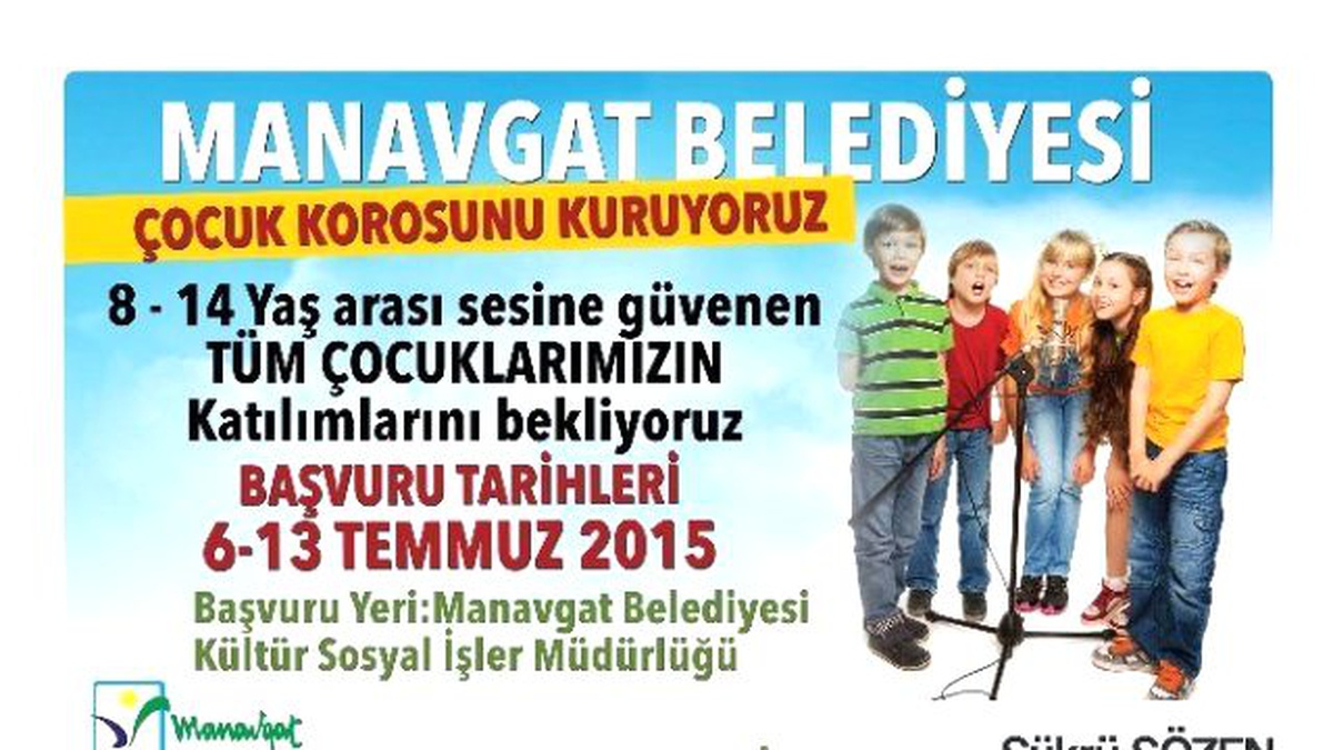 Manavgat Belediyesi Çocuk Korosu Kuruluyor