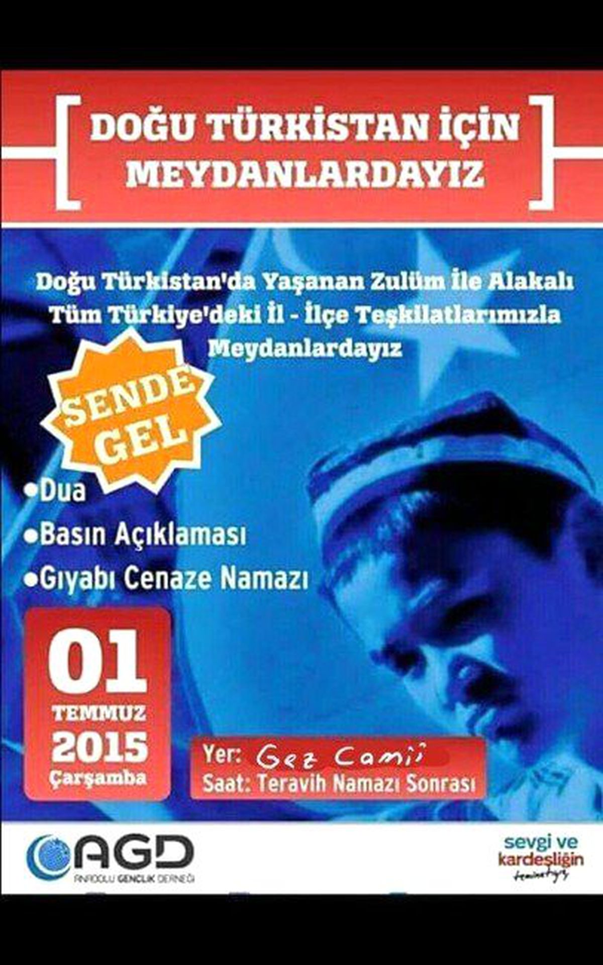 Agd Tarafından Çin Zulmüne Protesto