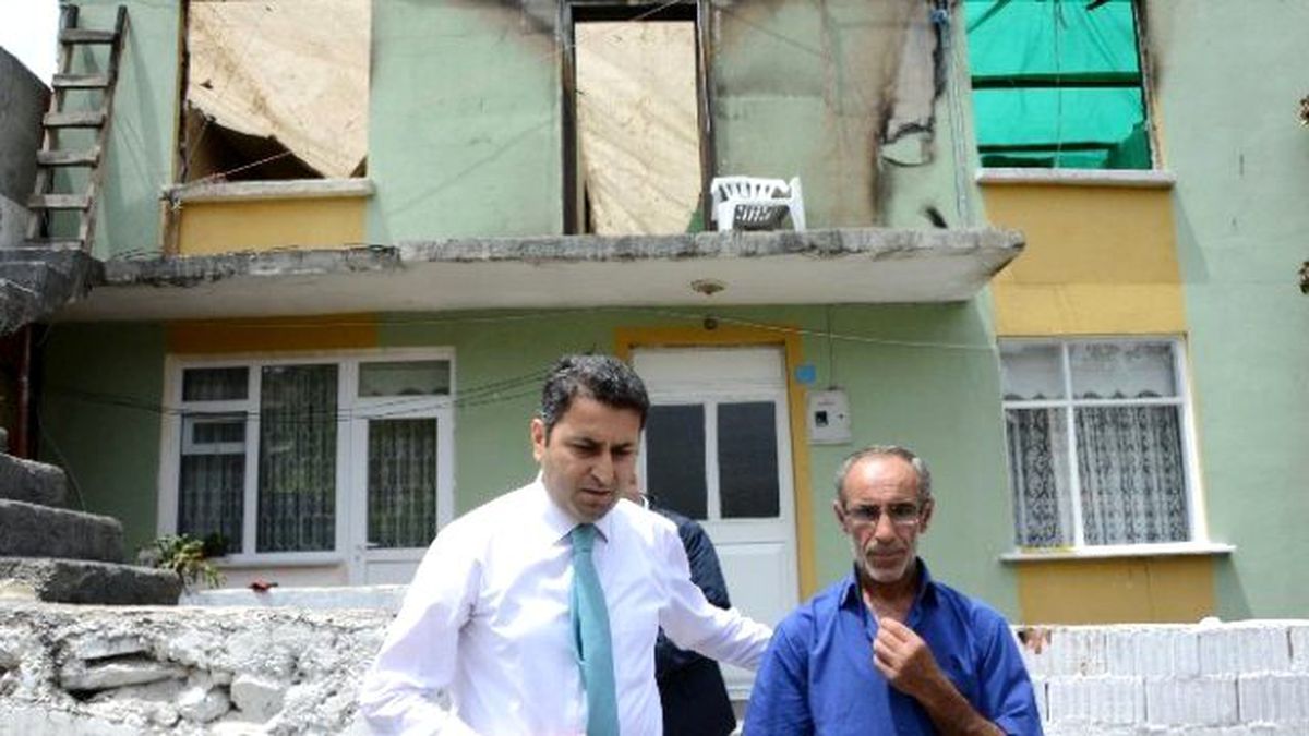 Evi Tamamen Yanan Aileye Yardım