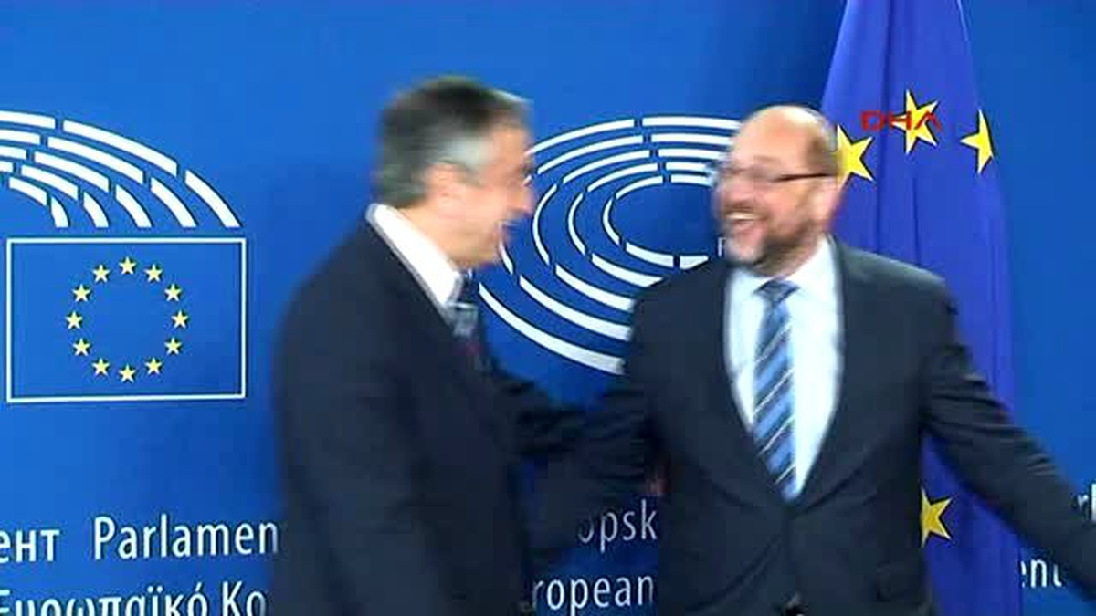 KKTC Cumhurbaşkanı Akıncı, AP Başkanı Schulz ile Görüştü