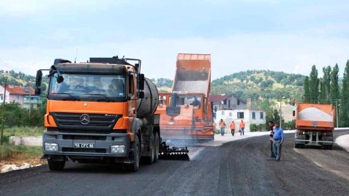 Kütahya İl Bağlantı Yolunda Asfaltlama Çalışmaları Başladı