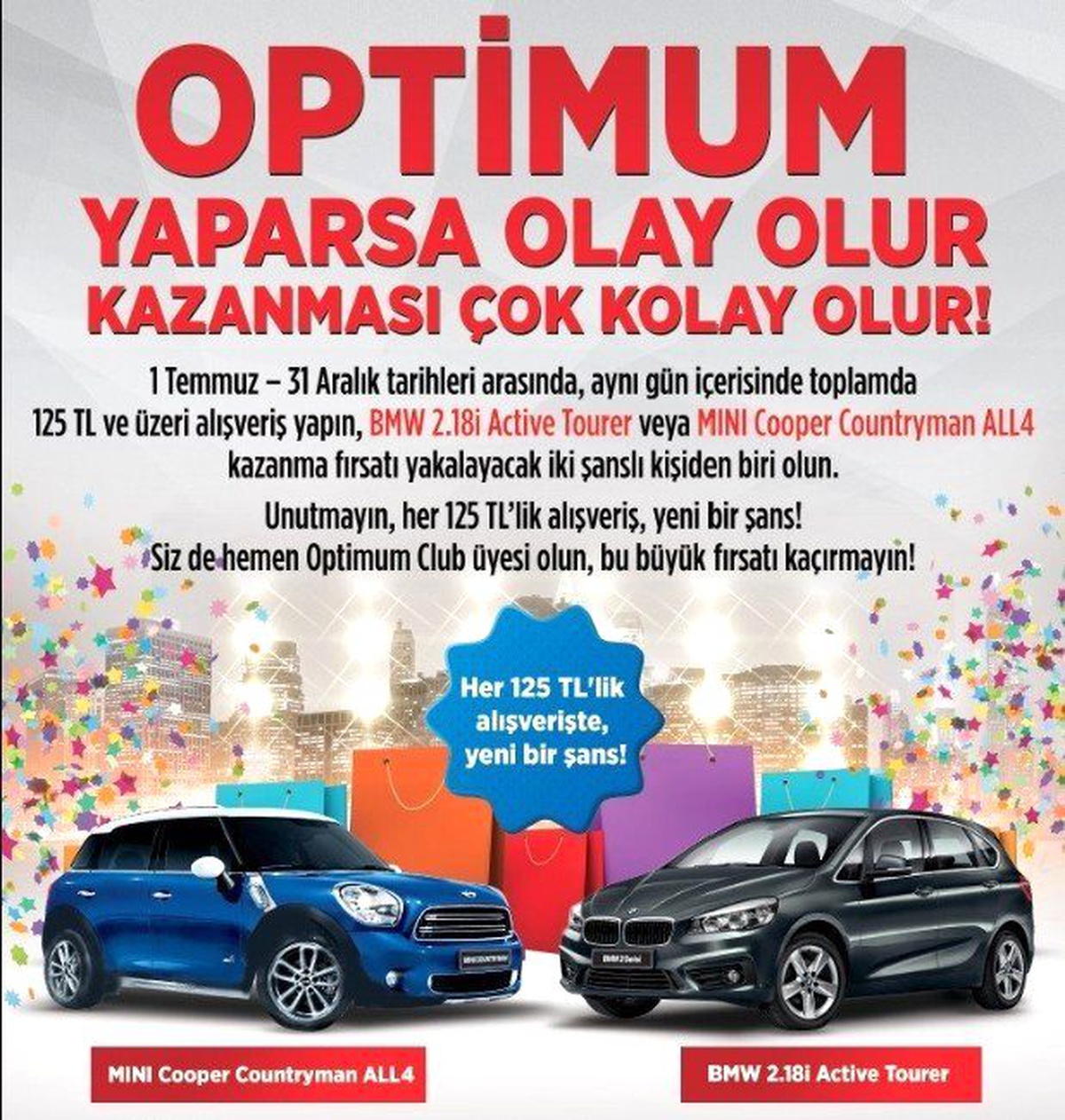 Optimum\'dan Otomobil Kazanma Fırsatı