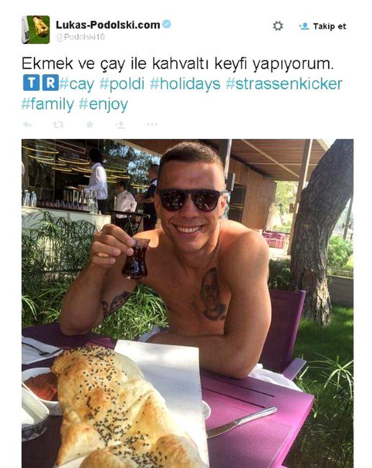 Podolskı\'den Türkçe Mesaj