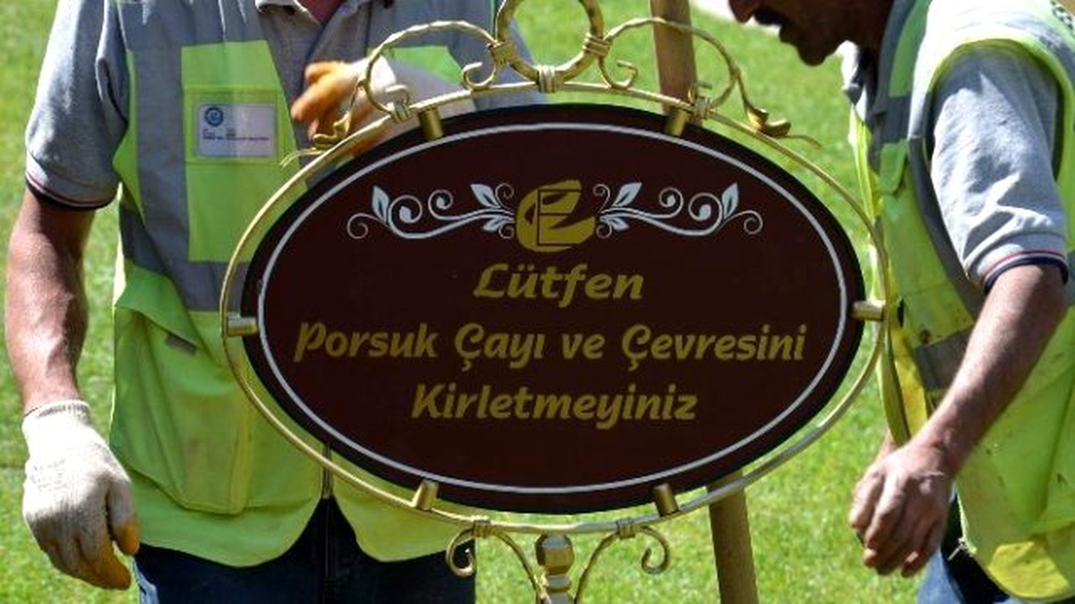Porsuk Kenarına Yeni Uyarı Levhaları