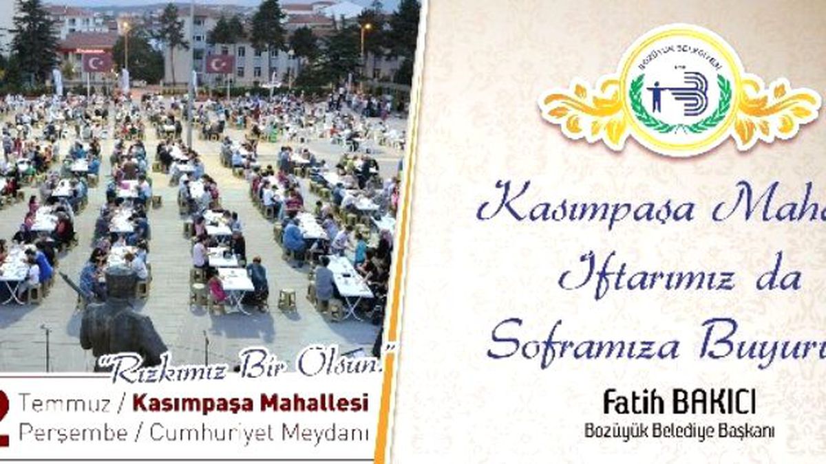 Son Mahalle İftarı Dünya Yetimler Günü\'nde Cumhuriyet Meydanı\'nda Yapılacak