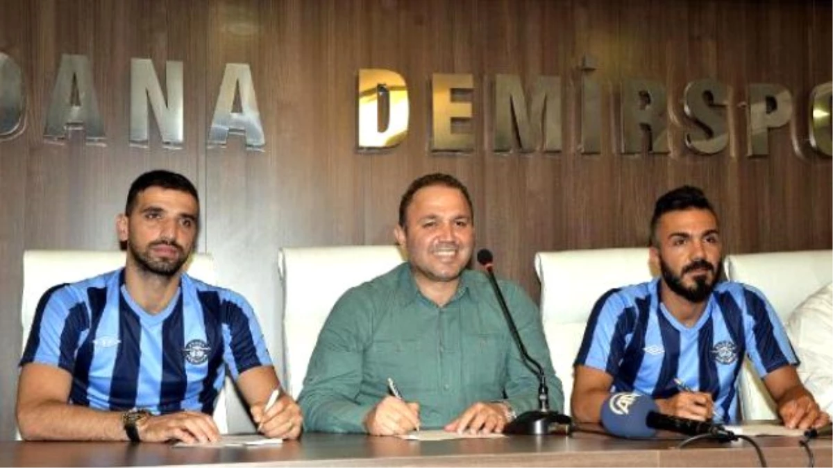 Adana Demirspor Emrullah ve Uğur\'la 1\'er Yıllık Sözleşme İmzaladı