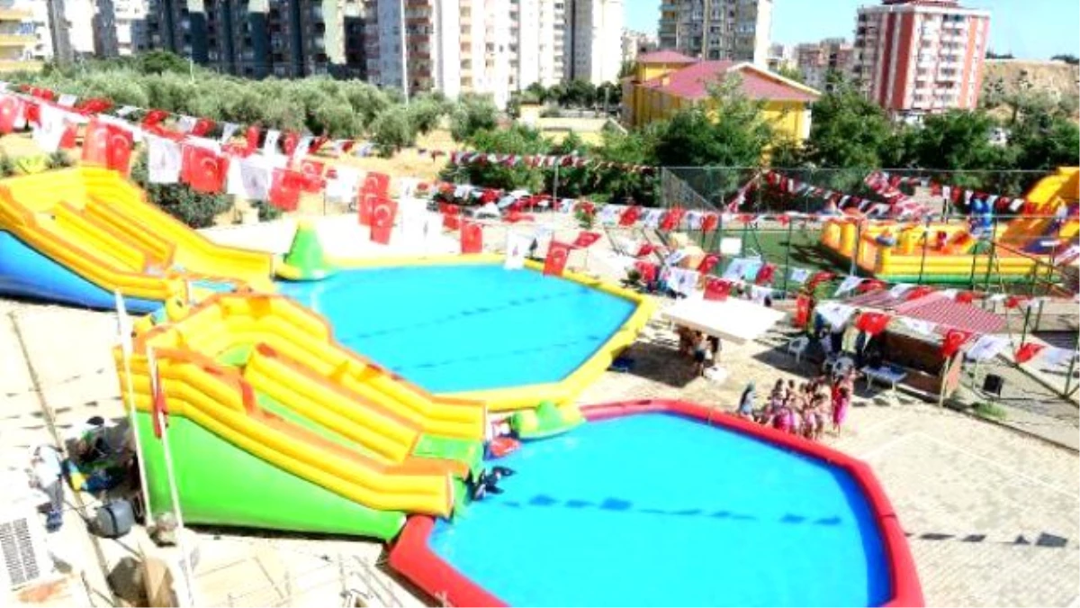Kahramanmaraş\'ta 7 Okula Oyun Parkurlu Yüzme Havuzu